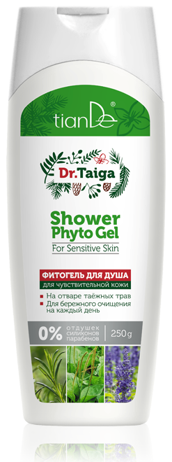 Ziołowy-żel-pod-prysznic-dla-wrażliwej-skóry-35906-TianDe-Kołobrzeg Seria Dr. Tajga